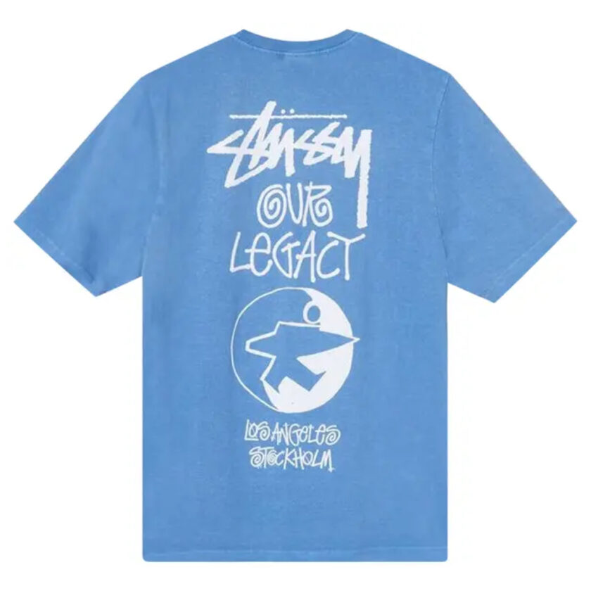 Stussy x Our Legacy Surfman Pigment Dyed Tee Blue