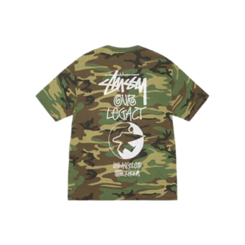 Stüssy Our Legacy Work Shop Surfman Tee Pigment Dyed – Camo - Image 2