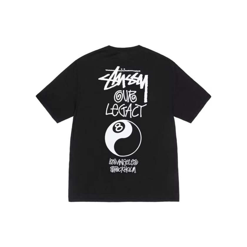 Stussy x Our Legacy Surfman Pigment Dyed Tee Black