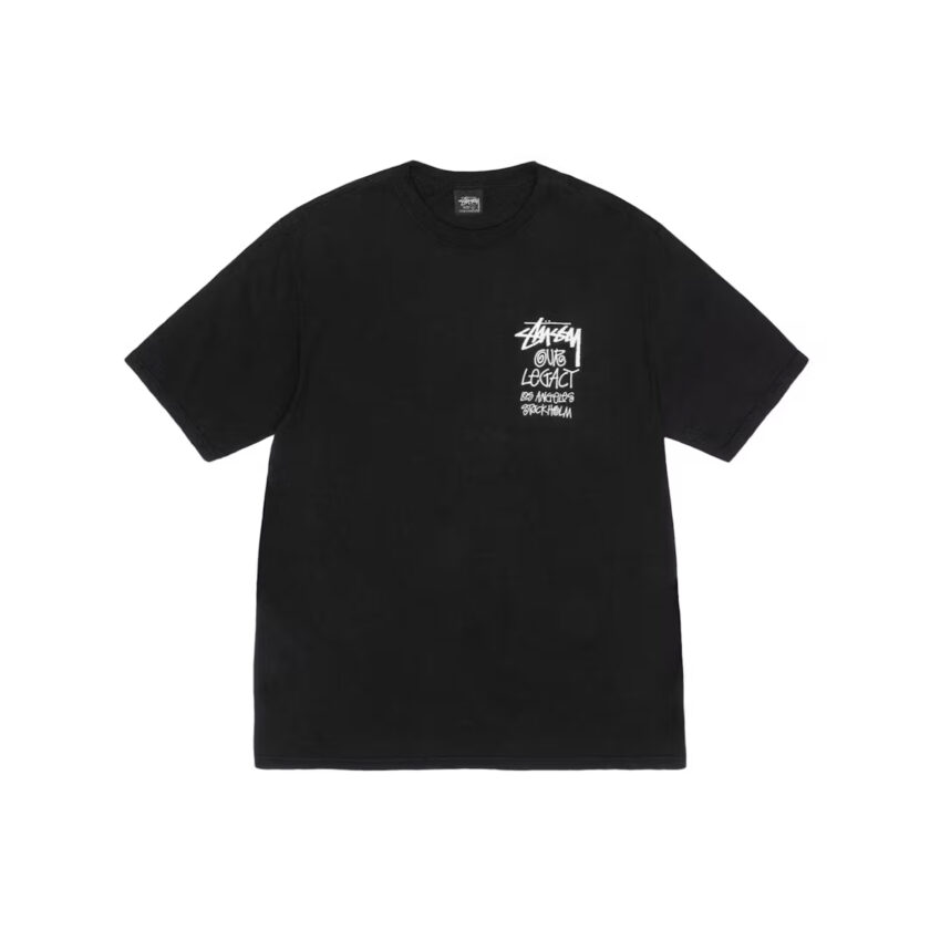 Stussy x Our Legacy Surfman Pigment Dyed Tee Black - Image 2